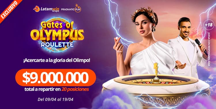 Torneo Exclusivo Gates Of Olympus Roulette por Pragmatic